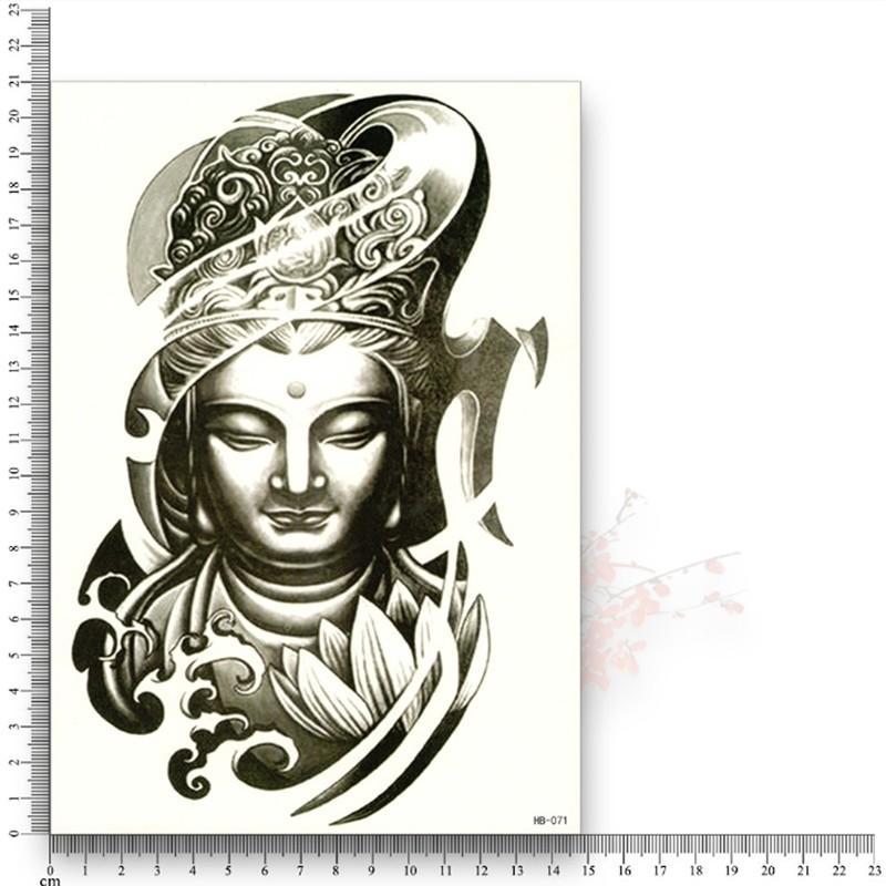 タトゥーシール 観音様 観音像 観音菩薩 仏像 ブッダ 仏様 ほとけ 仏 蓮 仏教 慈悲 リアル 入れ墨 刺青 ボディアート タトゥー シール 防水 オマケ付 |  | 02