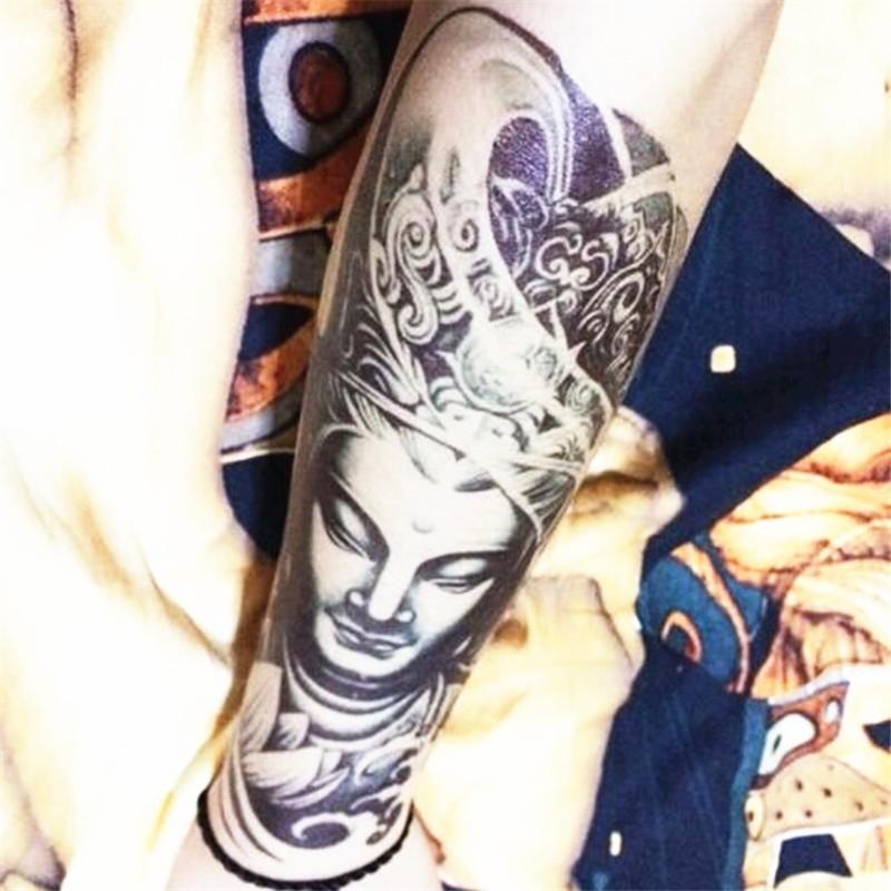 タトゥーシール 観音様 観音像 観音菩薩 仏像 ブッダ 仏様 ほとけ 仏 蓮 仏教 慈悲 リアル 入れ墨 刺青 ボディアート タトゥー シール 防水 オマケ付 |  | 06