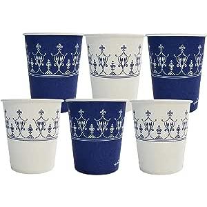 サンナップ 紙コップ 2色アソート 205ml 7oz 100個入×2セット 口径7.3×高さ8cm ホールマーク 紙 カップ 白 ブルー 日本製 | 