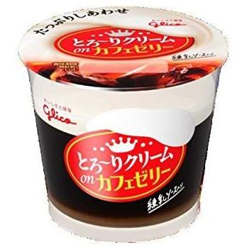 とろ〜りクリームon 江崎グリコ とろ〜りクリームonカフェゼリー 210g