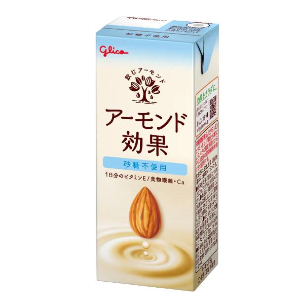 グリコ（glico） 江崎グリコ アーモンド効果 砂糖不使用 200ml 24本×2
