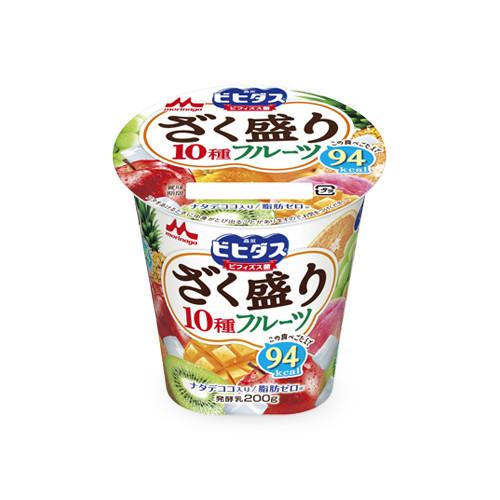 森永乳業 ビヒダスヨーグルト ざく盛りフルーツ 200g 6個 : 健康屋