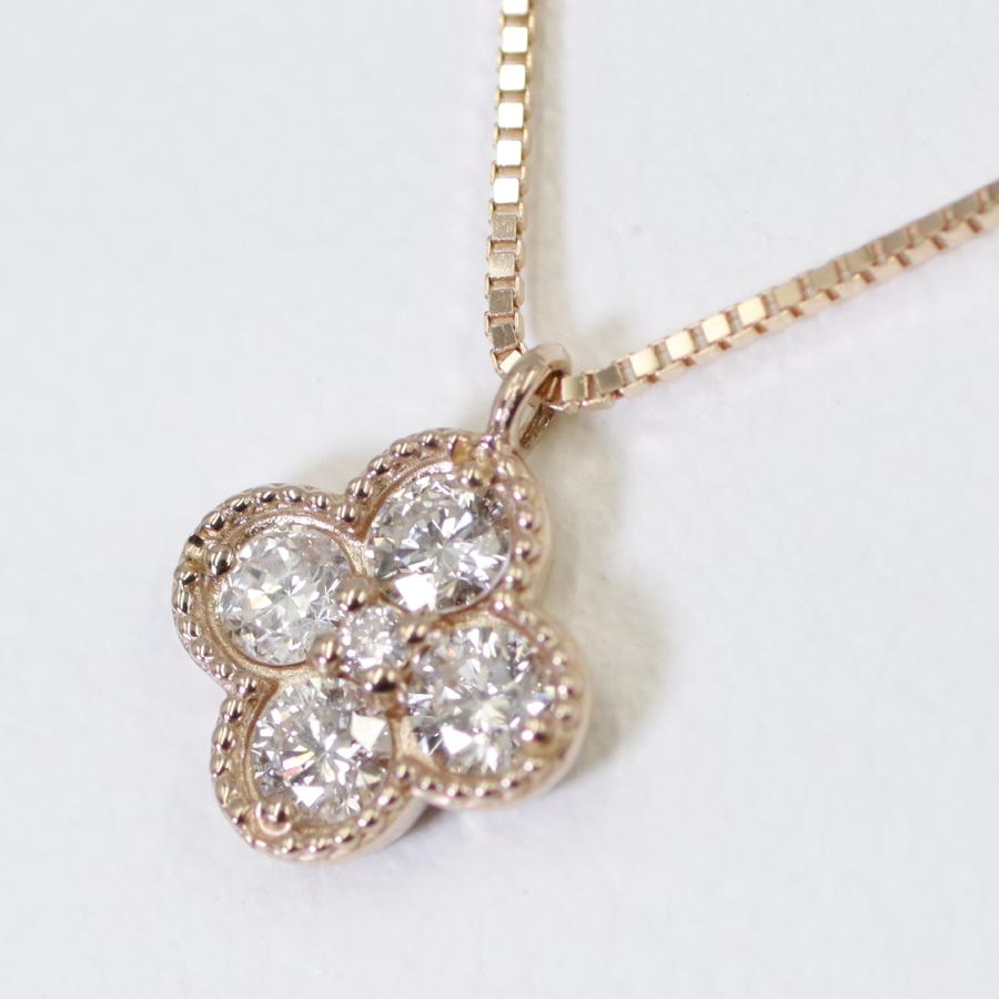 K18pg ダイヤモンド ネックレス 花 フラワー 18金ピンクゴールド 0006 中真堂yahoo ショッピング店 通販 Yahoo ショッピング