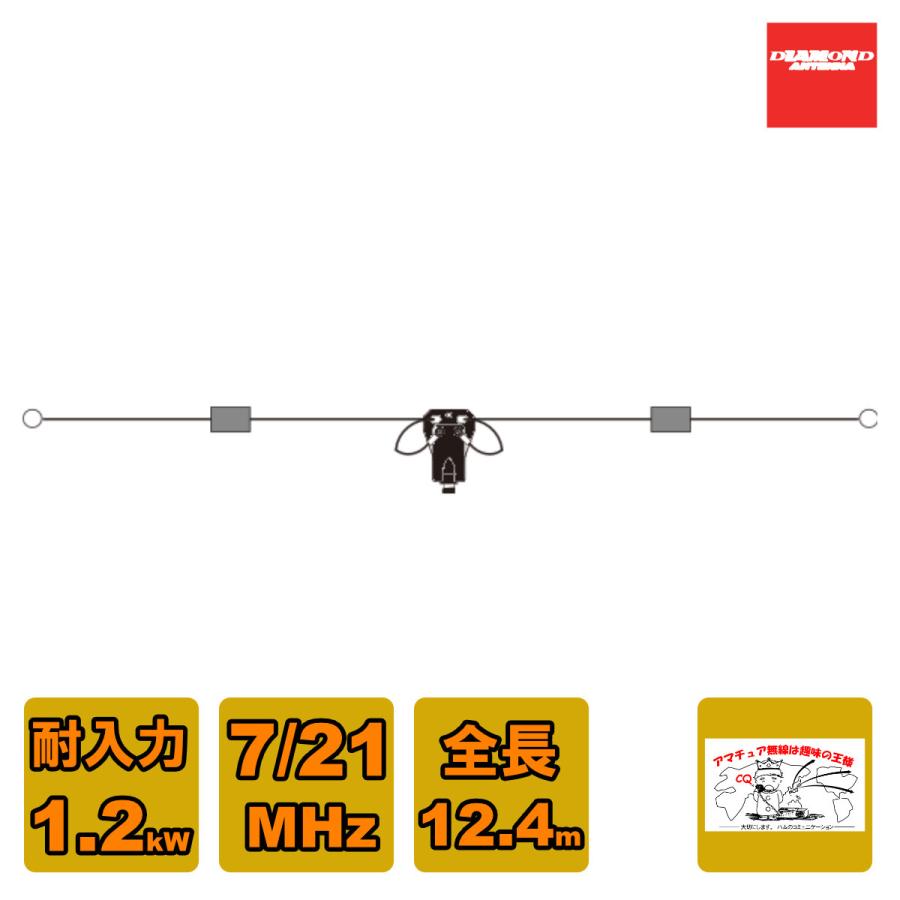 第一電波工業 W721 ダイヤモンド HF帯 7/21MHz 2バンド 第一電波工業 W721 ダイヤモンド HF帯 7/21MHz 2バンド
