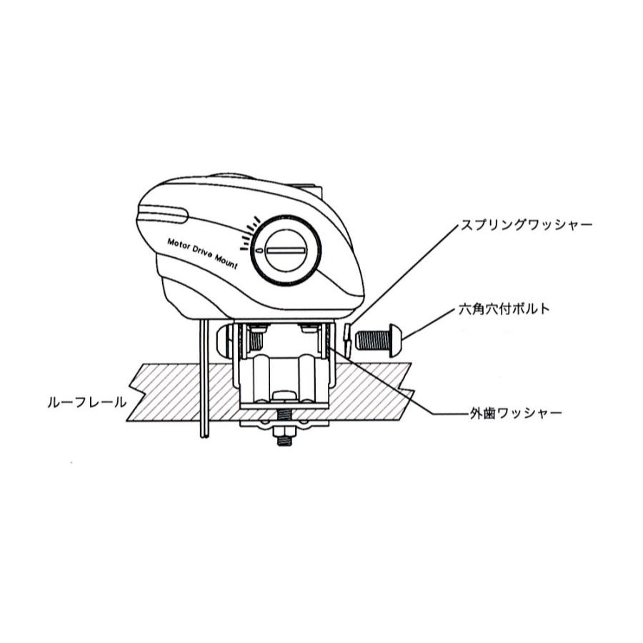 KLR ダイヤモンド K9000電動基台用ルーフレール用取付金具｜chutokufukui｜09