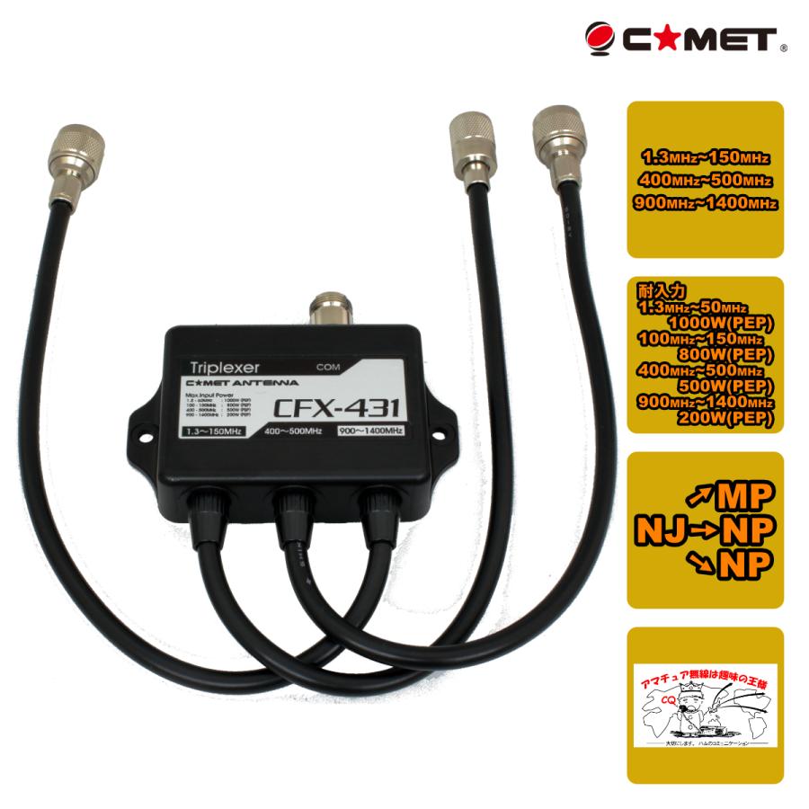 COMET（コメット） CFX-431A 144/430/1200MHz トリプレクサー ケーブル
