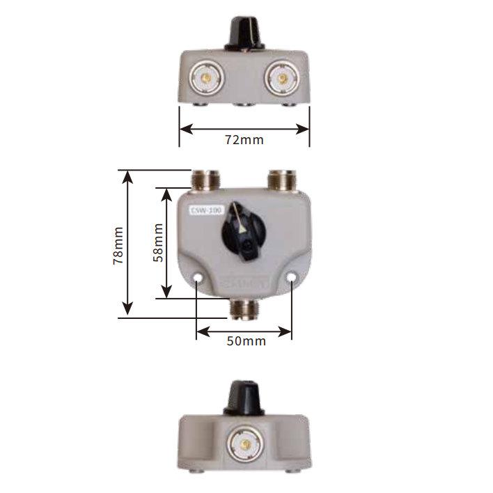 同軸切替器 CSW-201G CX310A 2個セット 同軸切替器、OMC・小田原