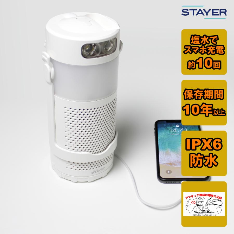 初回限定 マグネ充電器 STAYER ステイヤー 水と塩だけでスマホを充電