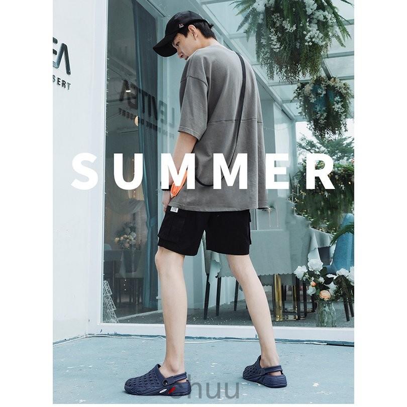 21新発 サンダル メンズ 黒 白 ネイビー ビーチサンダル 夏サンダルサボサンダル 軽量 軽い 2way 幅広 通気性 クロッグ 履きやすい 疲れない おしゃれ カジュアル Aynaelda Com