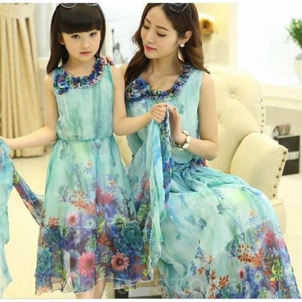 訳ありセール ママ 娘さん 親子お揃い 親子ペアワンピース 子ども服 夏物 メンズ レディース キッズ ペアルック 親子服 家族旅行 大人 プレゼント Wantannas Go Id