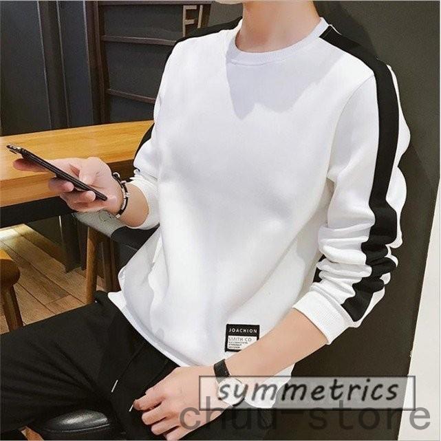 史上最も激安 トレーナー トレーナー メンズ カットソー 袖ライン 長袖tシャツ かっこいい 部屋着 トップス スウェット 大きいサイズ 運動着 春秋服 春 Democracia Tv