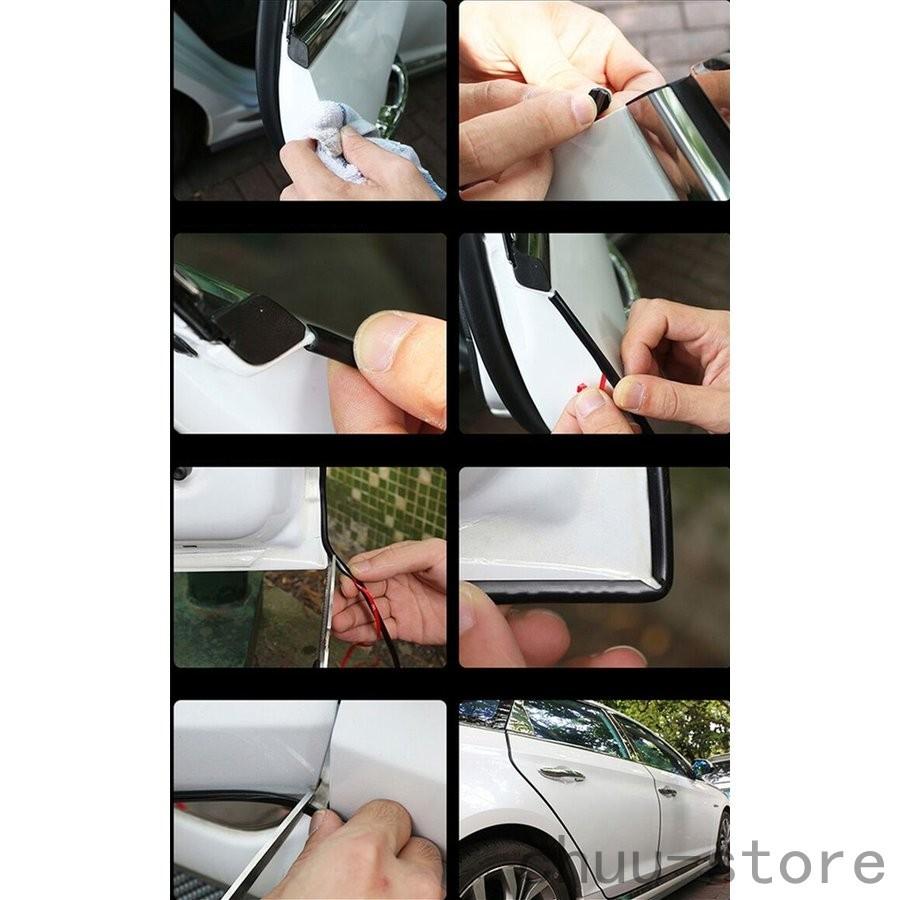 車用 ドアエッジモール 5m カー用品 ドアエッジプロテクター ドアガード ドアモール ドレスアップ ブラック 保護 車 車外アクセサリー 黒 5 好評 ドアモール