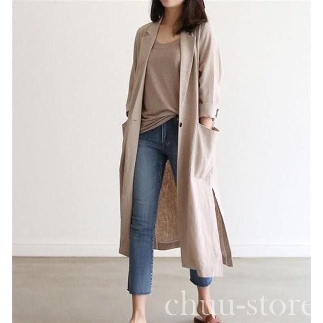 トレンチコート レディース スプリングコート 春コート ロングコート アウター フォーマル ジャケット 春 秋 大きいサイズ 上品 お洒落 通勤 Seal限定商品