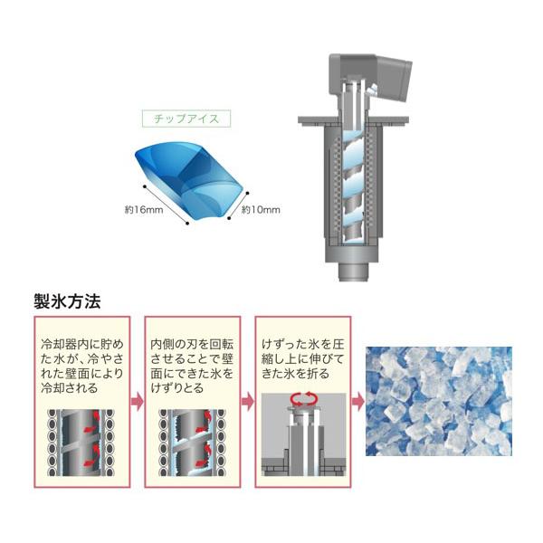 フクシマガリレイ FIC-100CTX チップアイス製氷機 アンダーカウンター