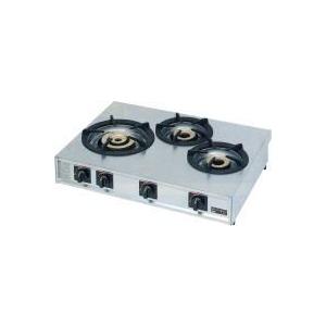 ガステーブルコンロ　3口　マルゼン　M-213C マルゼン（MARUZEN） M-213C 業務用 ガステーブルコンロ 親子 3口