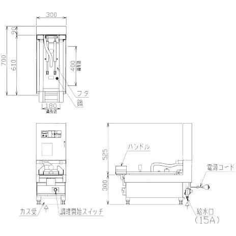 MAZE-PR4　マルゼン　圧力式電気自動餃子焼器