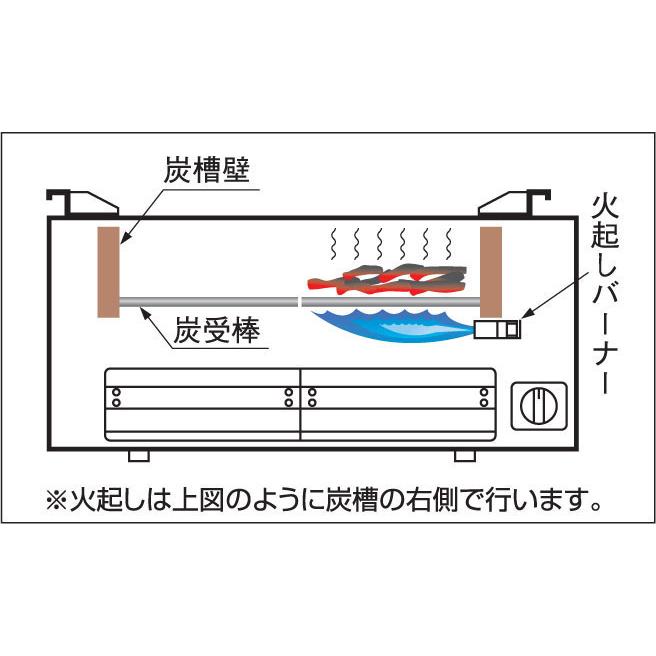 マルゼン（MARUZEN） MCK-125 炭火下火式焼物器 本格炭焼き 火起し