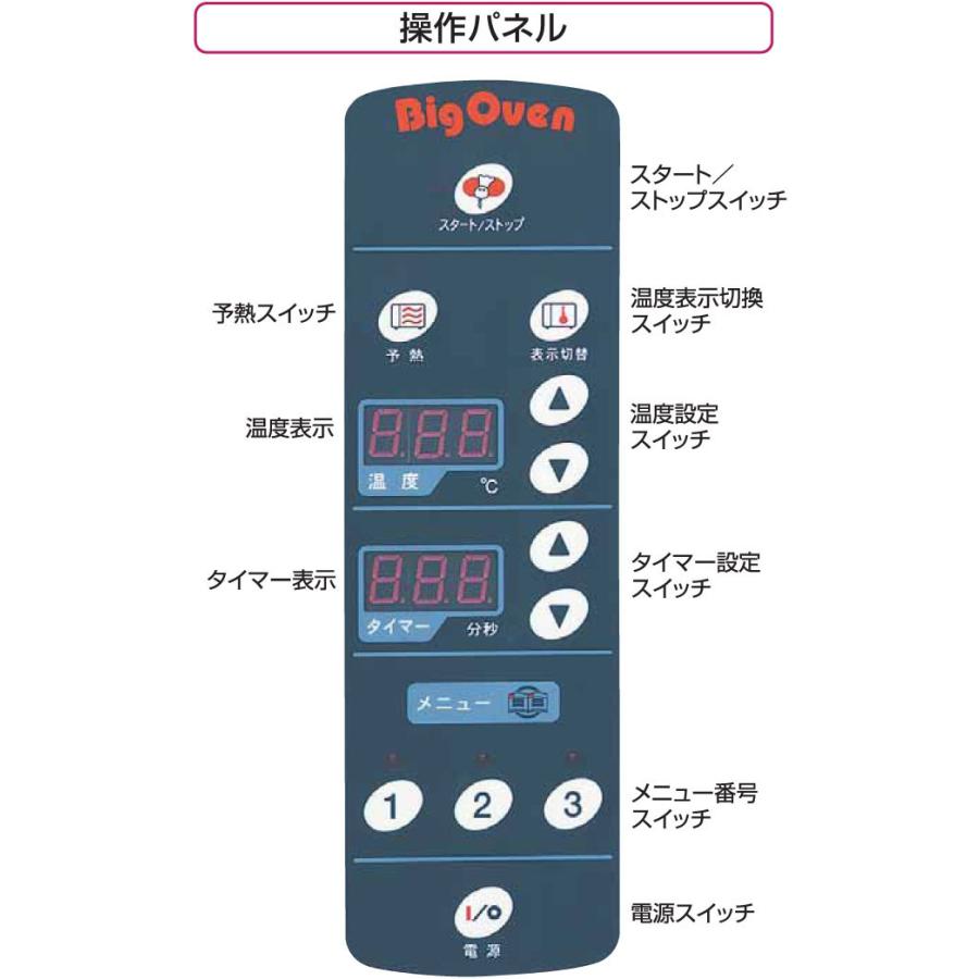 MCOE-074B マルゼン コンベクションオーブン 電気式 ビックオーブン｜chuuboucenter｜06