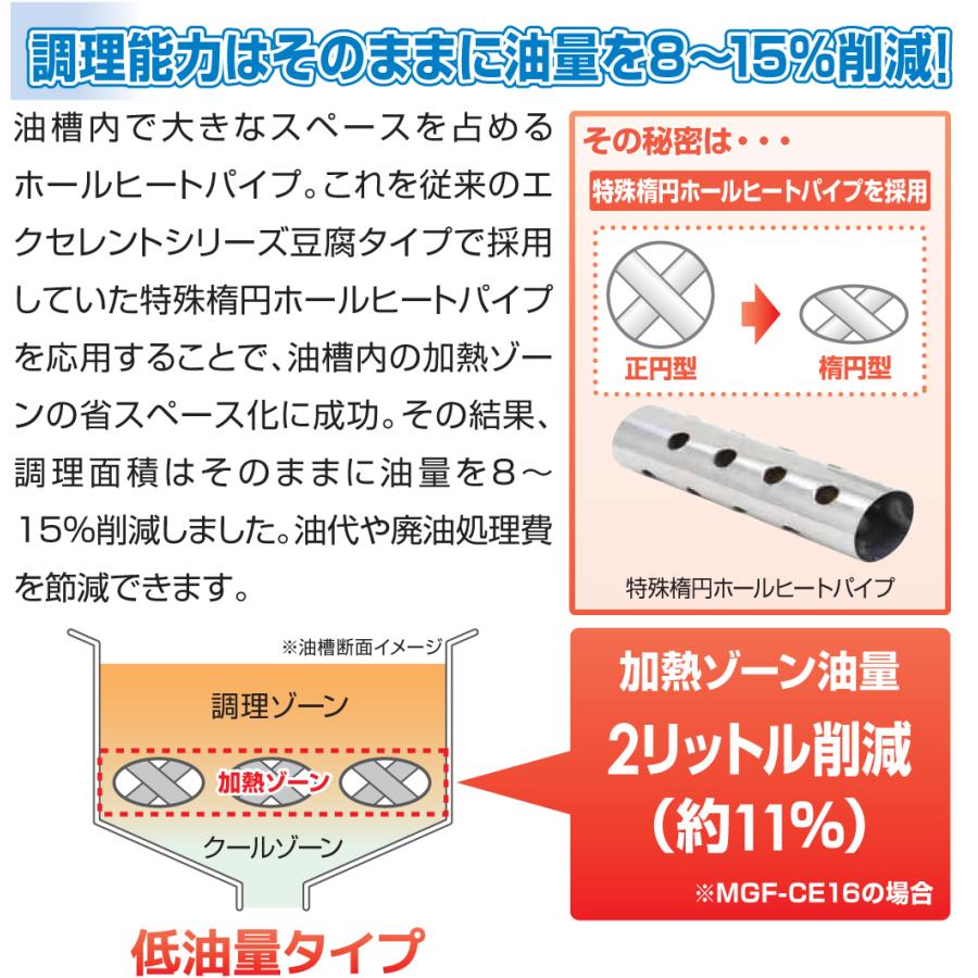 マルゼン（厨房機器） MGF-CE12 マルゼン 涼厨フライヤー 低油量タイプ