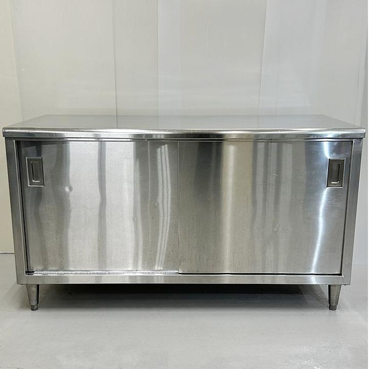 中古 タニコー 調理台 引き戸両面仕様 TA-WCT-150AW SUS304 中古 タニコー 調理台 引き戸両面仕様 TA-WCT-150AW SUS304