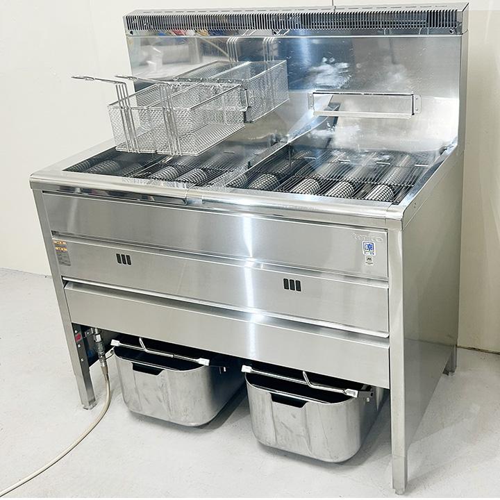 タニコー 2槽式ガスフライヤー TGFL-105CW 都市ガス専用 2020年製 中古 