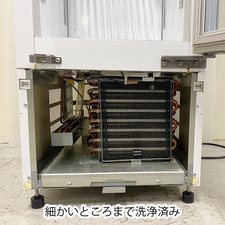 大和冷機　薬用冷蔵ショーケース　DC-ME15A　2019年製　中棚４段　庫内温度2℃〜14℃　小型　単相100V　中古　冷蔵庫　厨房機器の画像