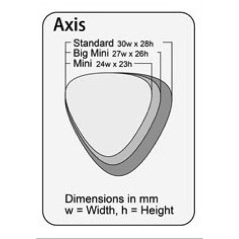 GRAVITY GUITAR PICKS Axis -Big Mini- GAXB15P 1.5mm Fluorescent