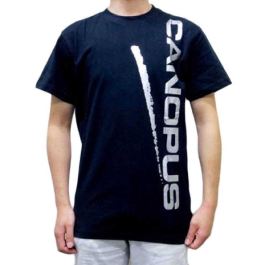 CANOPUS カノウプス 黒×シルバーロゴ Mサイズ Tシャツ 半袖｜chuya-online