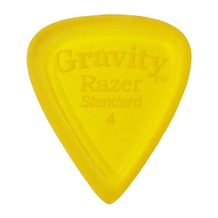 GRAVITY GUITAR PICKS Razer -Standard Master Finish- GRAS4M 4.0mm Yellow ギターピック｜chuya-online