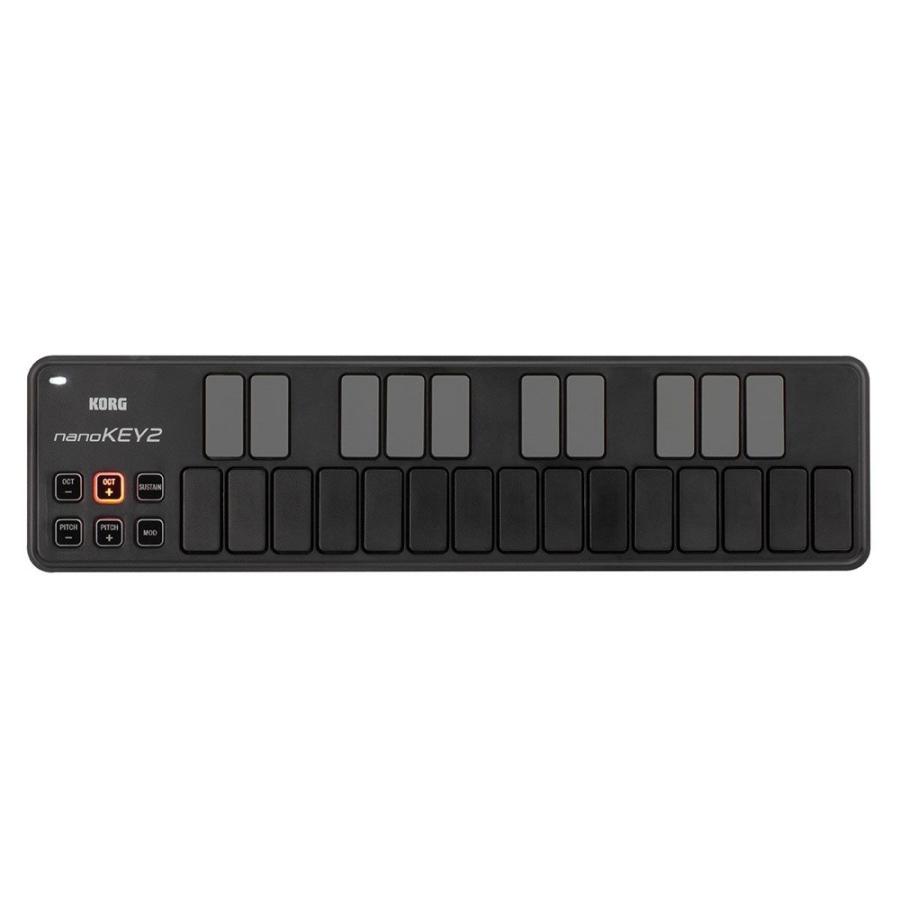 KORG（コルグ） MIDIキーボード 25鍵 KORG nanoKEY2-BK USB-MIDI