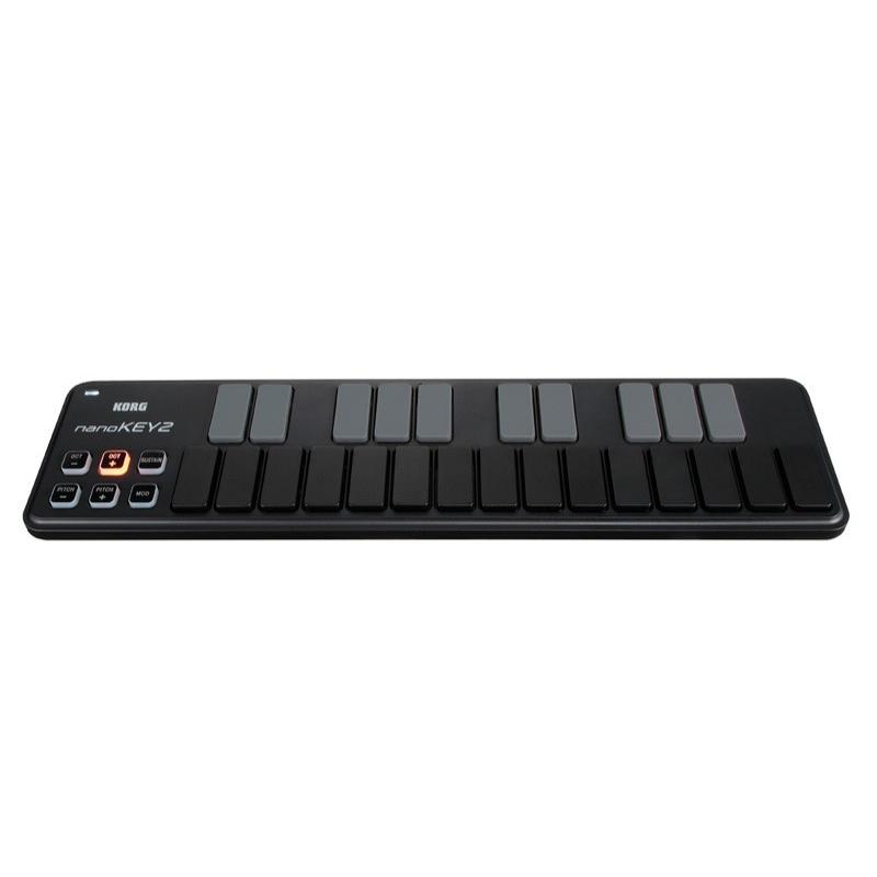 (未使用･未開封品)　KORG 定番 USB MIDIキーボード nanoKEY2 BK ブラック 音楽制作 DTM コンパクト設計で持ち運びに最適 すぐに始められるソフトウェアライセンス込 tu1jdyt KORG（コルグ） MIDIキーボード 25鍵 KORG nanoKEY2-BK USB-MIDI