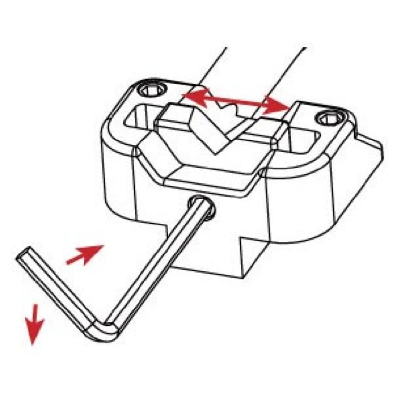 ヒップショット ベース ブリッジ 4 String KickAss Bass Bridge Chrome