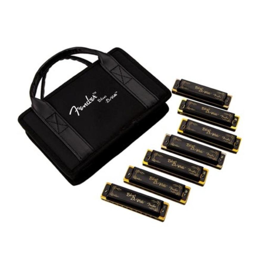 Fender Blues DeVille Harmonica 7-Pack 送料無料お手入れ要らず ハーモニカセット Case 本日限定 With キャリーケース付き