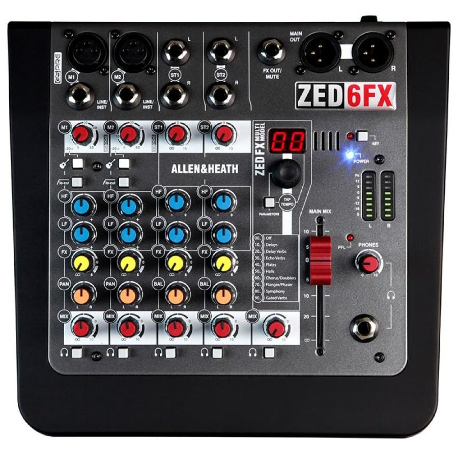 ALLEN&HEATH ZED-6FX アナログミキサー（ZED6FX/X） : chuya-online