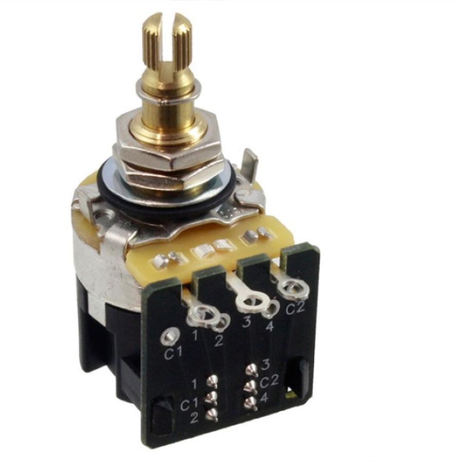 オールパーツ ALLPARTS POT 2017 CTS 500K Push Pull Audio Pot Aカーブ ギターパーツ