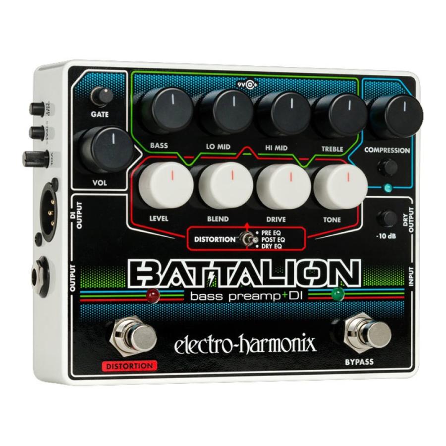 Electro-Harmonix BATTALION BASS PRE AMP DI ベースエフェクター