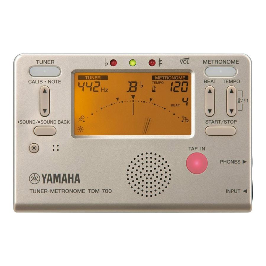 ヤマハ YAMAHA TDM-700G ゴールド チューナーメトロノーム