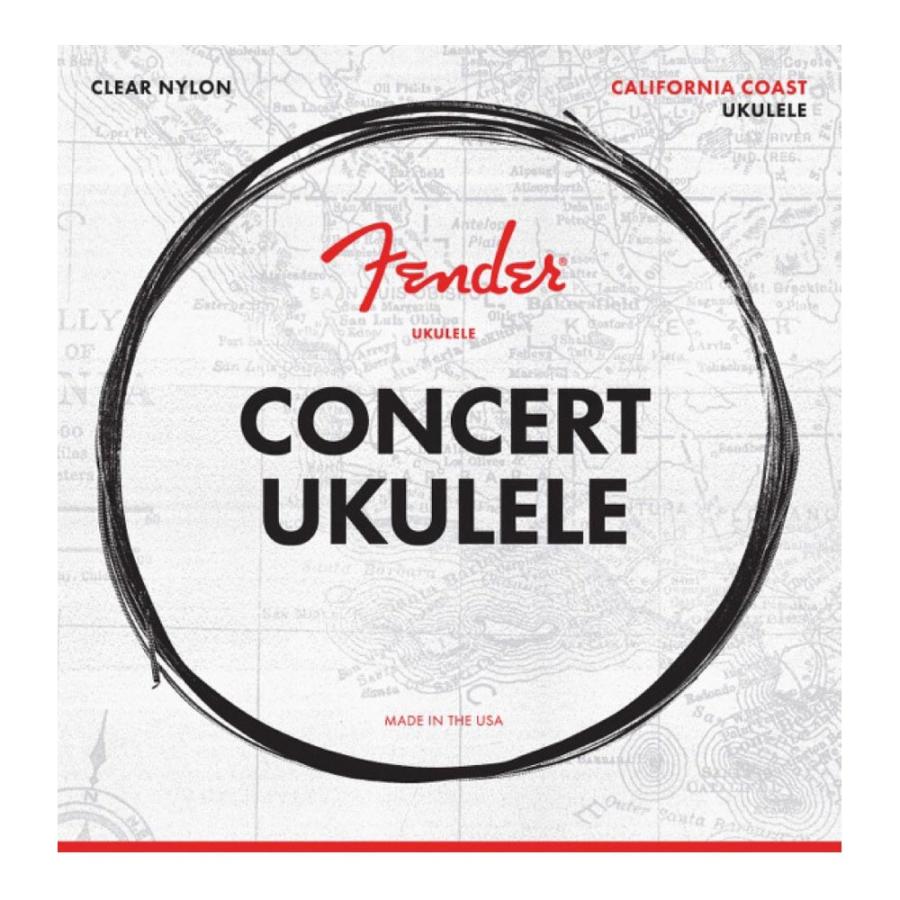 フェンダー Fender California Coast 90C Concert Ukulele Strings コンサート用 ウクレレ弦｜chuya-online