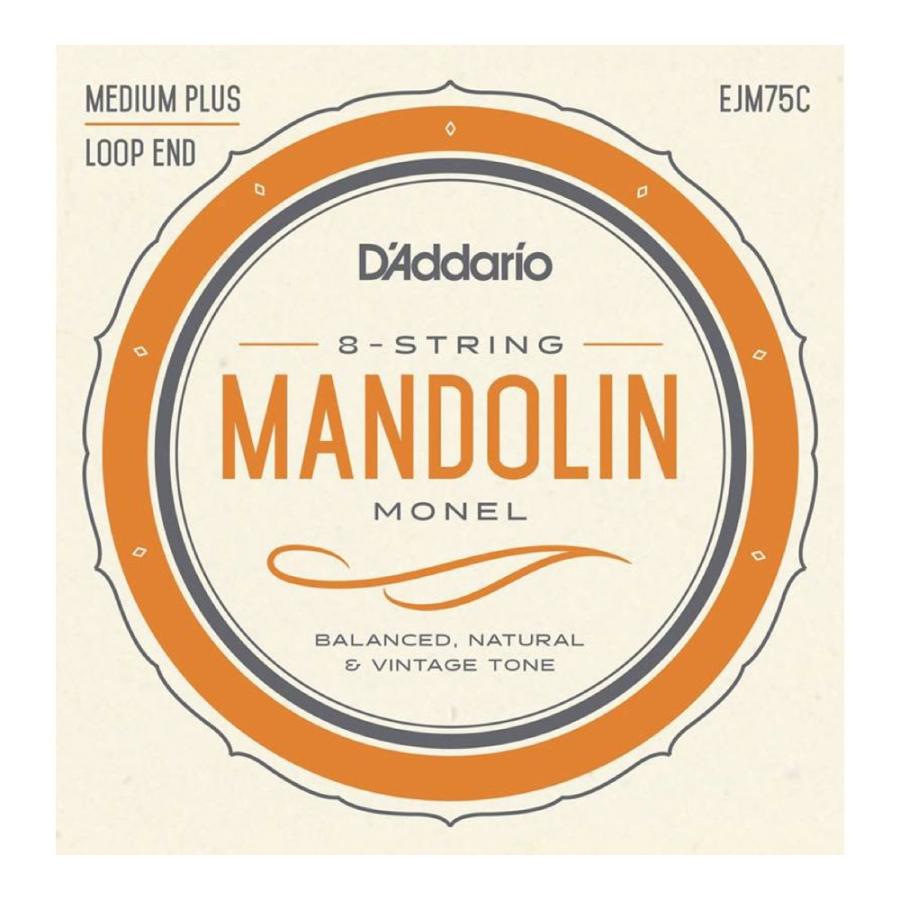 D'Addario EJM75C Mandolin 日本未入荷 【驚きの価格が実現！】 strings Plus マンドリン弦 Medium