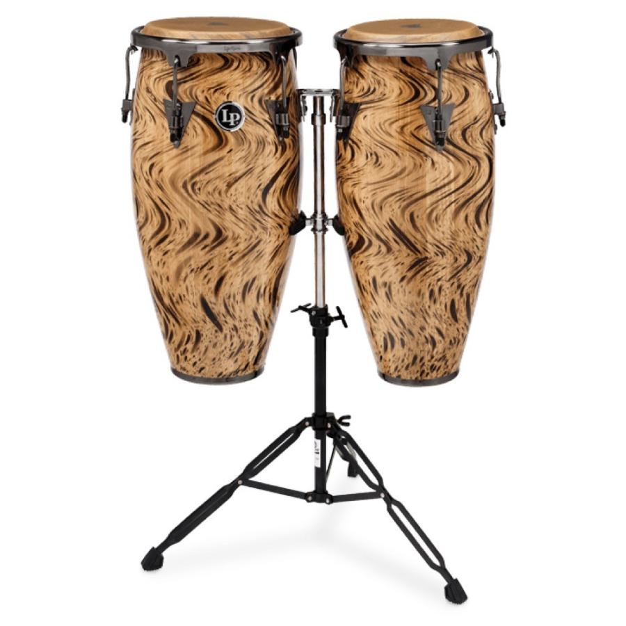 LP LPA646-HC Aspire 10″＆ 11″ Conga Set with Stand Havana Cafe 