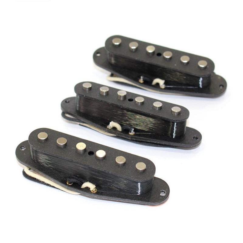 Y.O.S.ギター工房 Smoggy Pickup Single Coil Black Set : chuya
