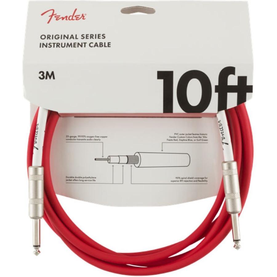 フェンダー Fender Original Series Instrument Cable SS 10' FRD ギターケーブル ギターシールド｜chuya-online