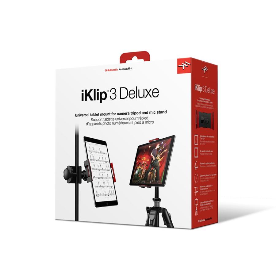 IK Multimedia iKlip Deluxe タブレットホルダー iKlip3 iKlip3 Video 同梱パッケージ