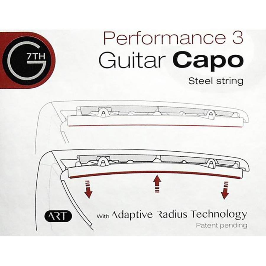 カポタスト G7th G7th Performance 3 ART Capo シルバー カポ ギター パフォーマンスカポ｜chuya-online｜02