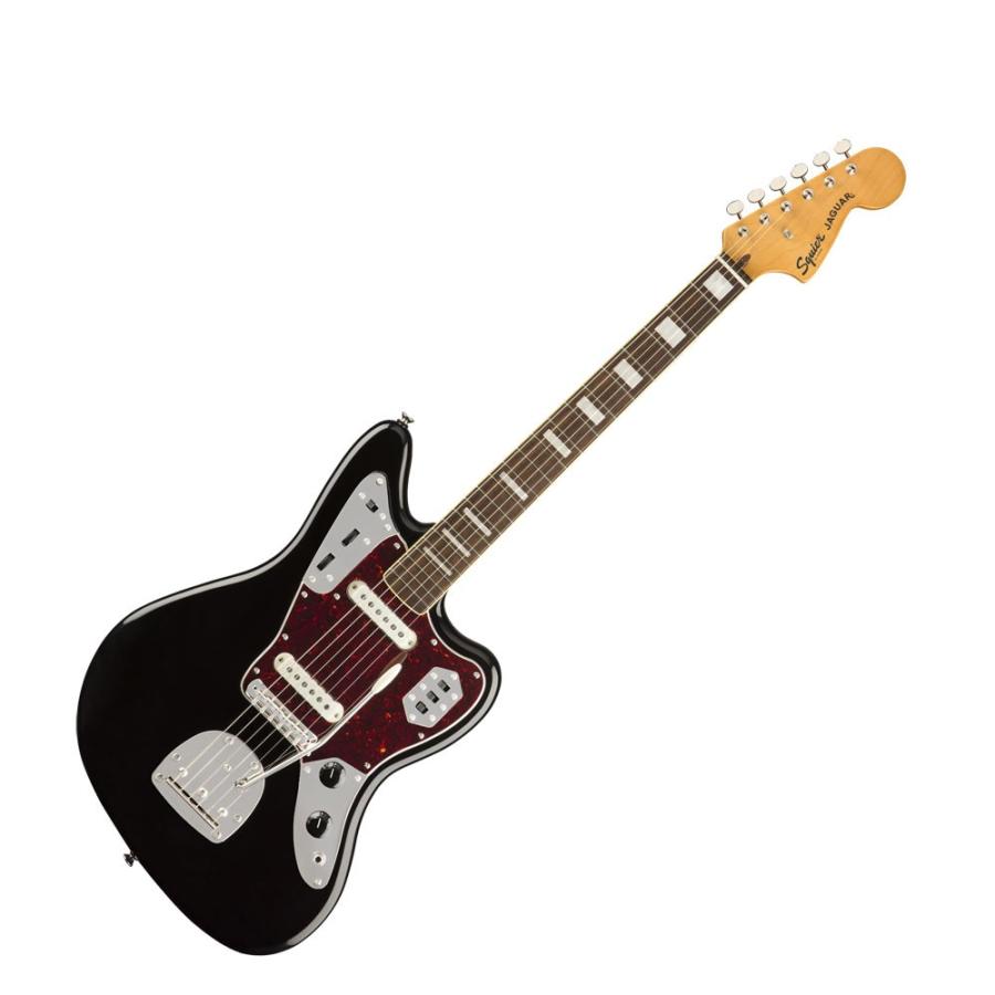 スクワイヤーギター Classic Vibe '70s Jaguar BLK LRL エレキギター Squier