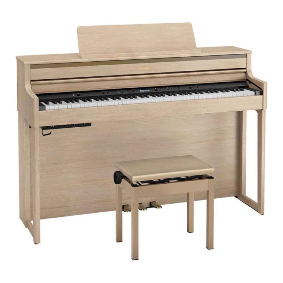 ローランド 電子ピアノ HP704 ROLAND HP704-LAS 高低自在椅子付き ライトオーク デジタルピアノ