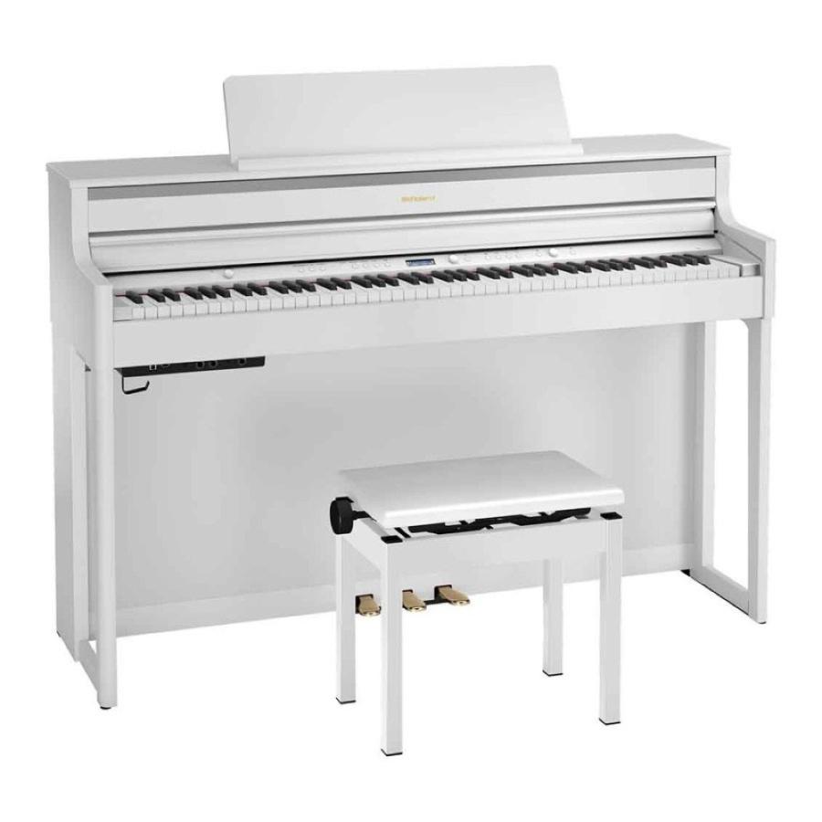 ローランド 電子ピアノ ROLAND HP704-WHS 高低自在椅子付き ホワイト デジタルピアノ 