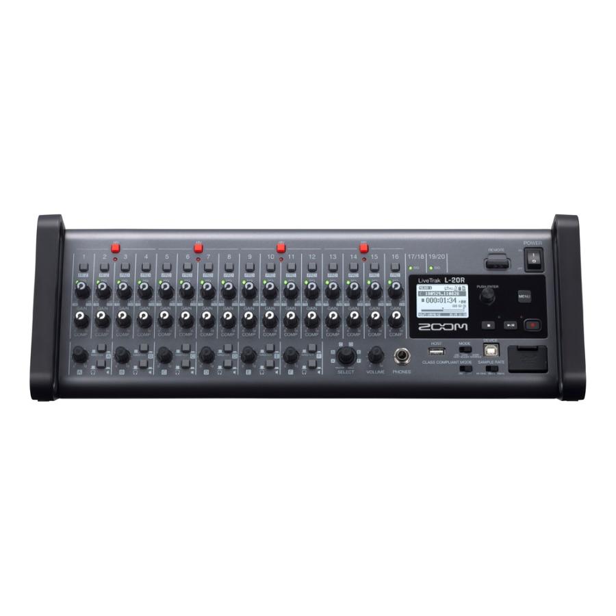 史上最も激安】ZOOM LIVETRAK L-20R MTR デジタルミキサー ラック