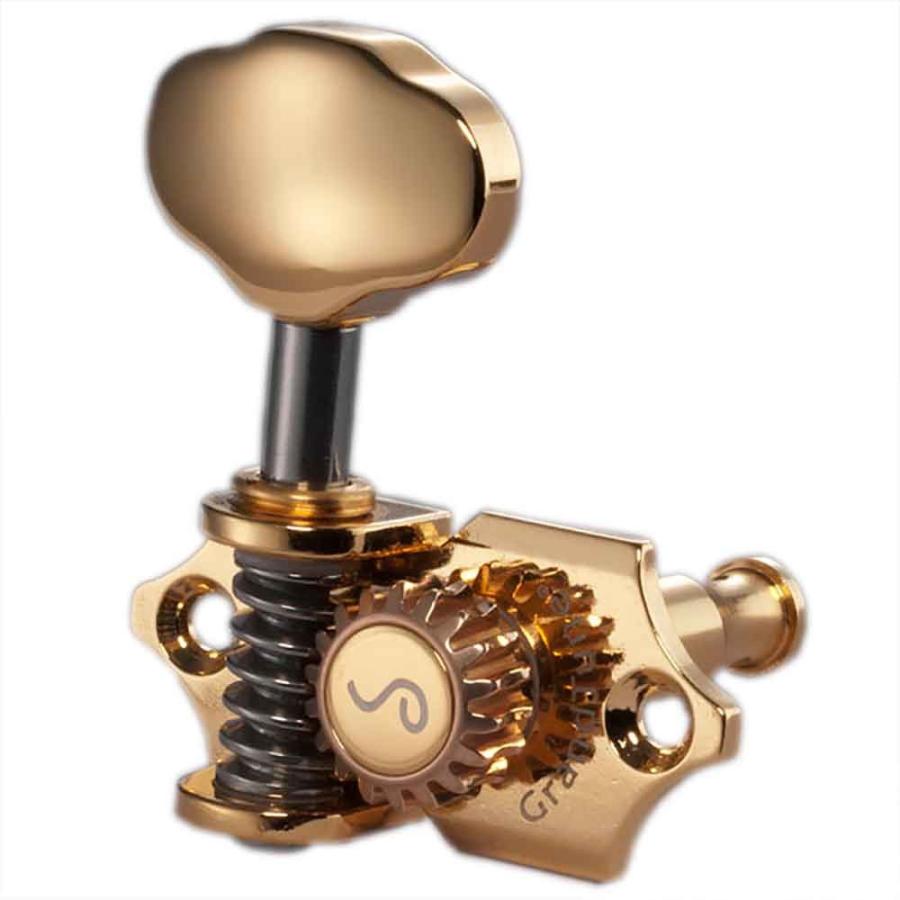 Schaller シャーラー ギター用ペグ 6個セット／クロームカラー ② SCHALLER M6 90 RU 3L3R ギター用ペグ 6個セット(シャーラー