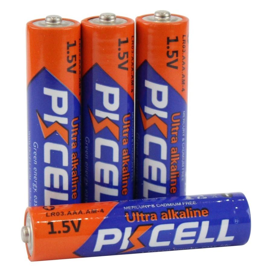 新作続 単4アルカリ電池 4本パック 卓越 PKCELL BATTERY LR03-4B 1.5V AAA
